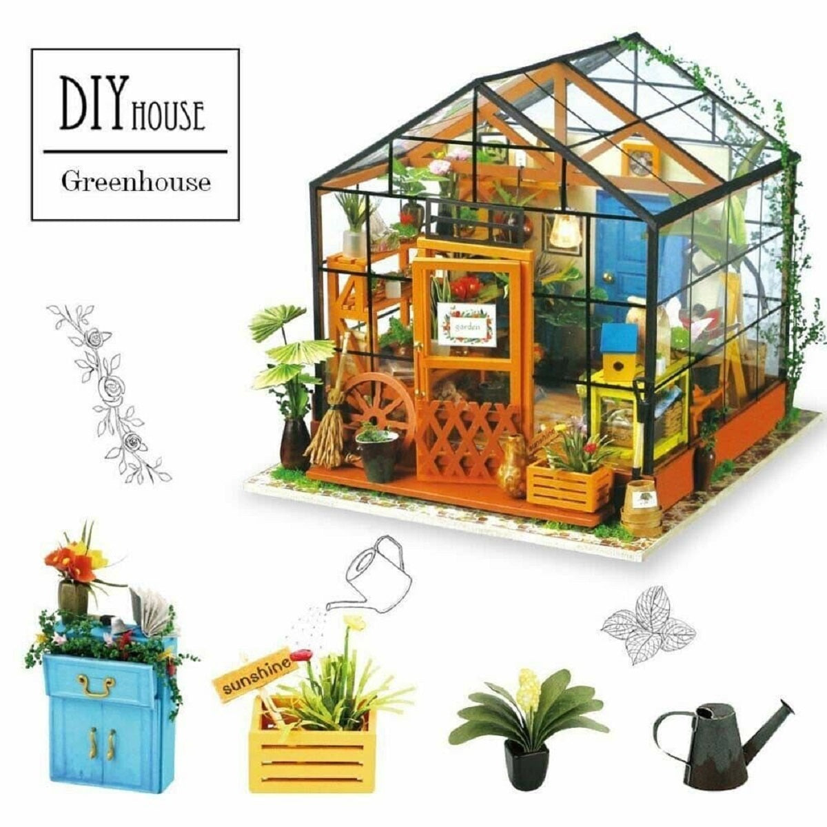 Cathy s Flower House DIY Model Kit Penelopetom