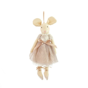 Hanging Felt Mouse - Blush Pink