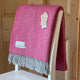 Boa Wool Throw Pink