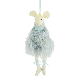 Hanging Teal Angel Mouse Decoration