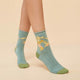 Hummingbird Ankle Socks Aqua