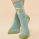 Hummingbird Ankle Socks Aqua