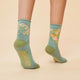 Hummingbird Ankle Socks Aqua