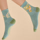 Hummingbird Ankle Socks Aqua