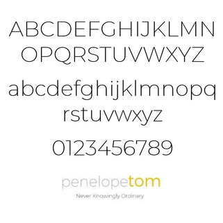 Example of Penelopetom font