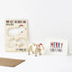 Pop Out Polar Bear Wooden Christmas Card