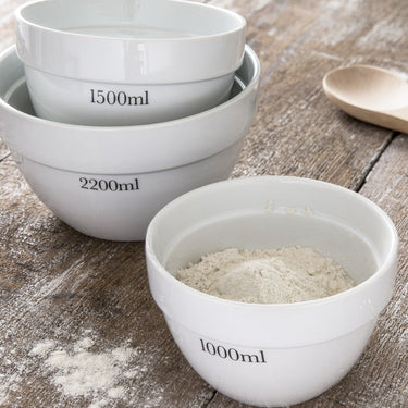 Rialto Ceramic Measuring/Mixing Bowls Set of Three