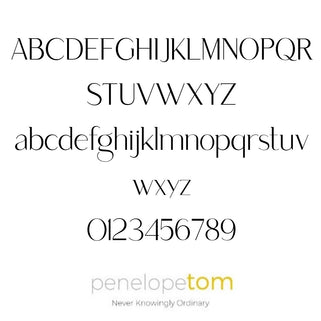 Engraving Font style