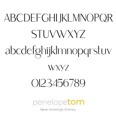 Font for the jigsaw keyring