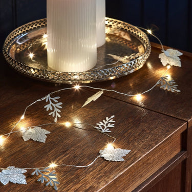 Shimmer Silver Leaf Fairy Lights