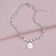 Personalised Silver Birthday Birthstone Bracelet with Number 16 and no birthstone