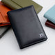 Monogram Leather Credit Card Holder Wallet