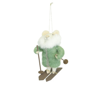 Felt Mouse On Ski or Sledge