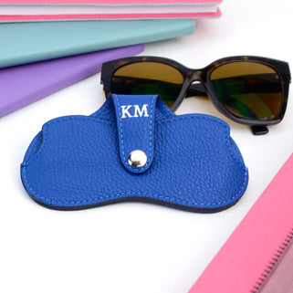 Personalised Monogram Leather Sunglasses Protector