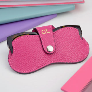 Personalised Monogram Leather Sunglasses Protector