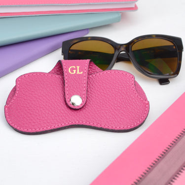 Personalised Monogram Leather Sunglasses Protector