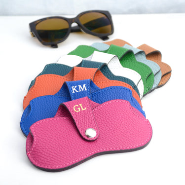 Personalised Monogram Leather Sunglasses Protector