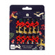 pack of mini Christmas saucer crackers with reindeer and red ribbon