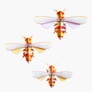 Honey Bees Wall Decorations Set of Three