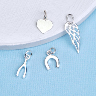 Sterling silver hot sale wedding charms